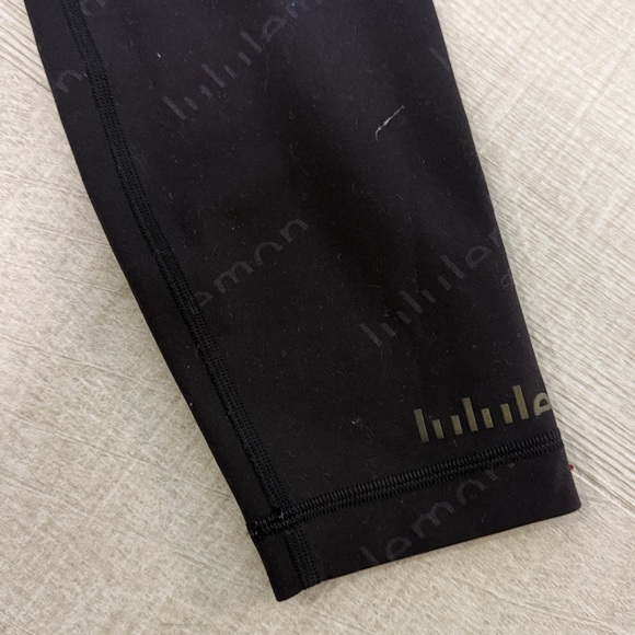 Lululemon Athletica Black Leggings with lululemon logo - Picture 3 of 4